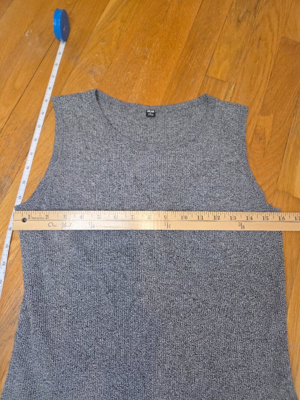 Uniqlo Heathered Grey Sleeveless Dress